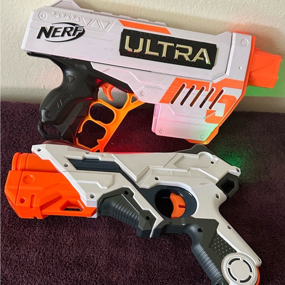 Lot of 2 Nerf guns laser ops and ultra both tested and works great alphapoint - Picture 6 of 7